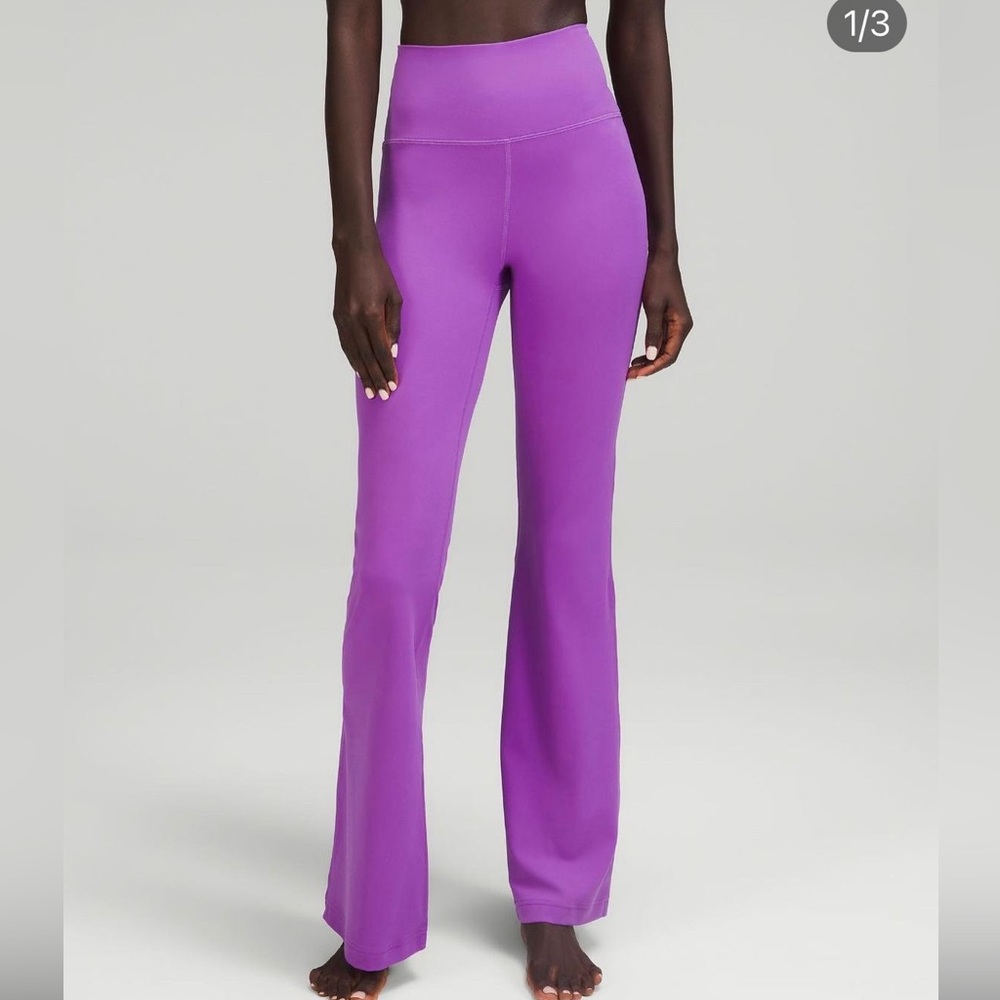 Lululemon purple flair leggings size 4